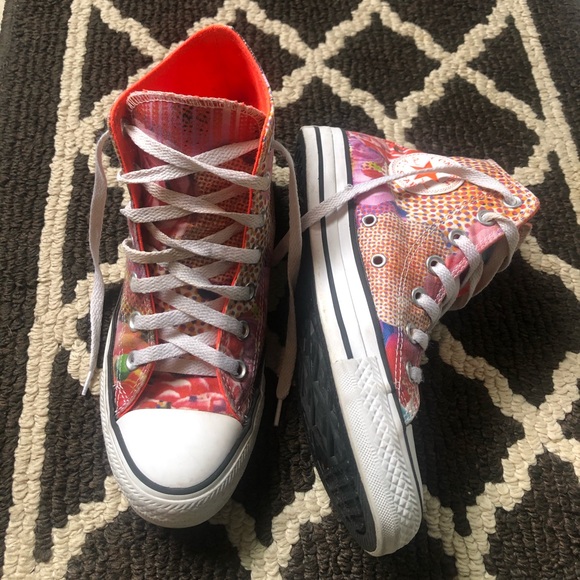 Converse Shoes - Converse Hightops Bright Floral Size 6.5